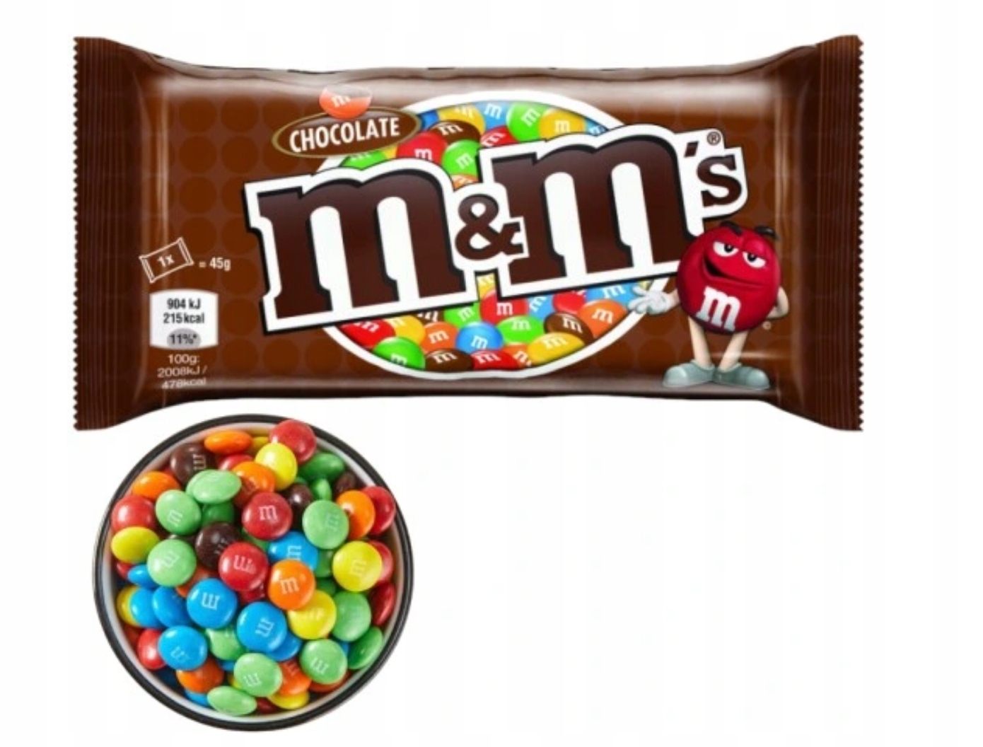 Cukierki M&M 's Drażetki z czekoladą Draże Orzechowe Orzech Crispy 3 paczki