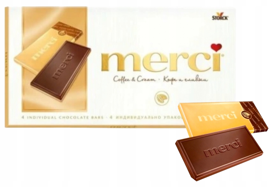 Merci Czekoladki Coffee Czekolada prezent pań Dzień Kobiet Kawowa 100g