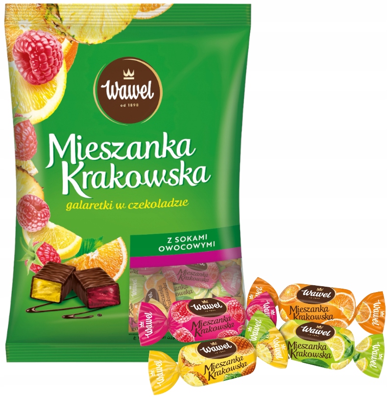 Wawel Mieszanka Krakowska Cukierki Galaretki Czekoladzie dzień dziecka 1kg