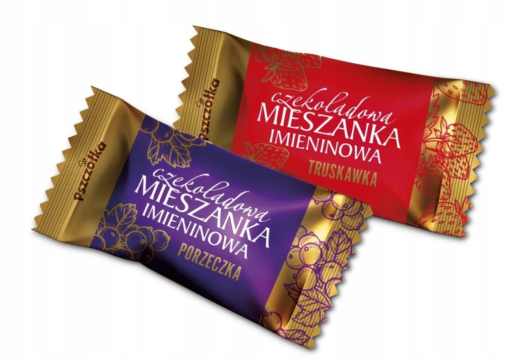 Pszczółka Cukierki Owocowe Mieszanka Imieninowa W Czekoladzie Truskawka 1kg