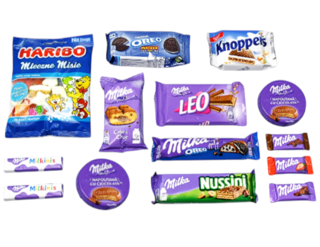 Paczka komunia Słodycze Milka Prezent Pierwszą komunię Św dla dzieci