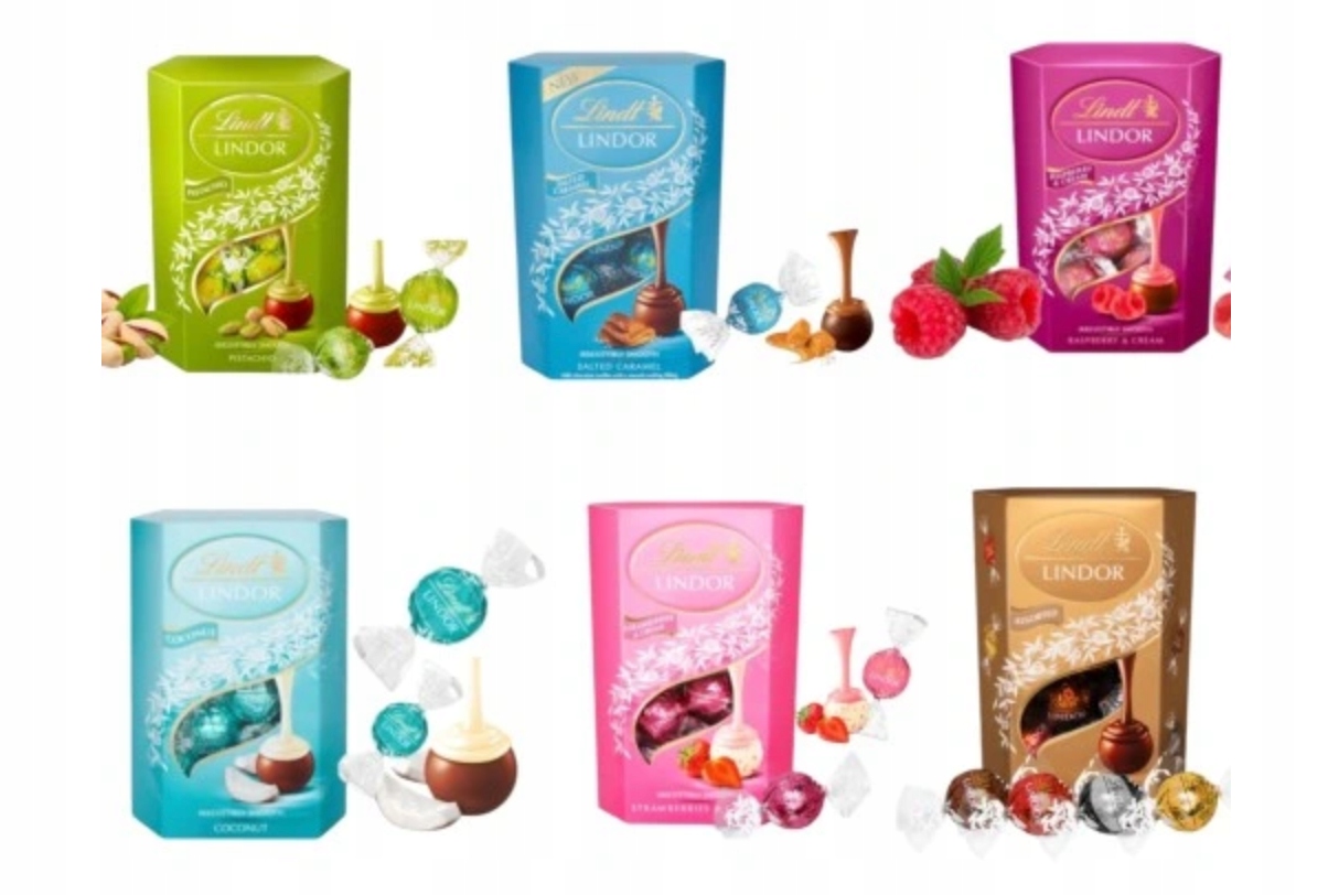 Czekoladki Lindt Lindor prezent upominek czekolada pralinki praliny 6szt