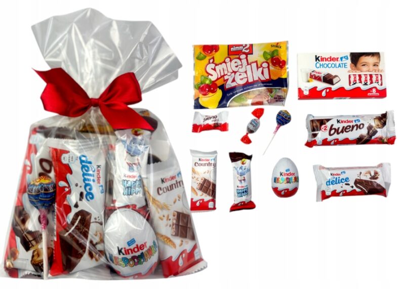 Kinder paczka słodyczy dla dzieci dzień dziecka urodziny prezent słodycze jajko