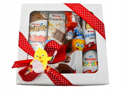 Kinder Słodycze Box jajko dla dzieci święta Wielkanoc zajączek w pudełku
