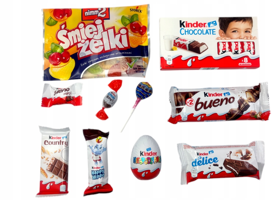 Kinder paczka słodyczy dla dzieci dzień dziecka urodziny prezent słodycze jajko