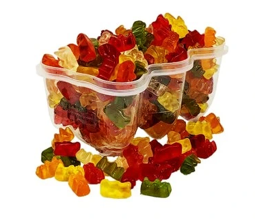 Żelki Haribo owocowe w plastikowym misiu 450g De
