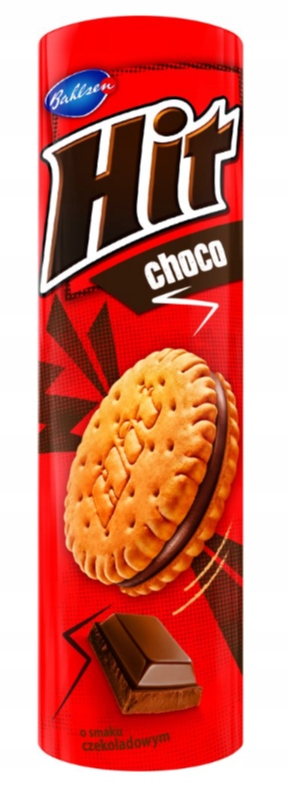 Ciastka HIT Choco Czekoladowe Herbatniki Markizy Z Kremem Czekolada 220g