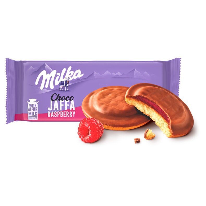Milka Choco Jaffa Delicje Malinowe Biszkopty z Galaretką W Czekoladzie 147g