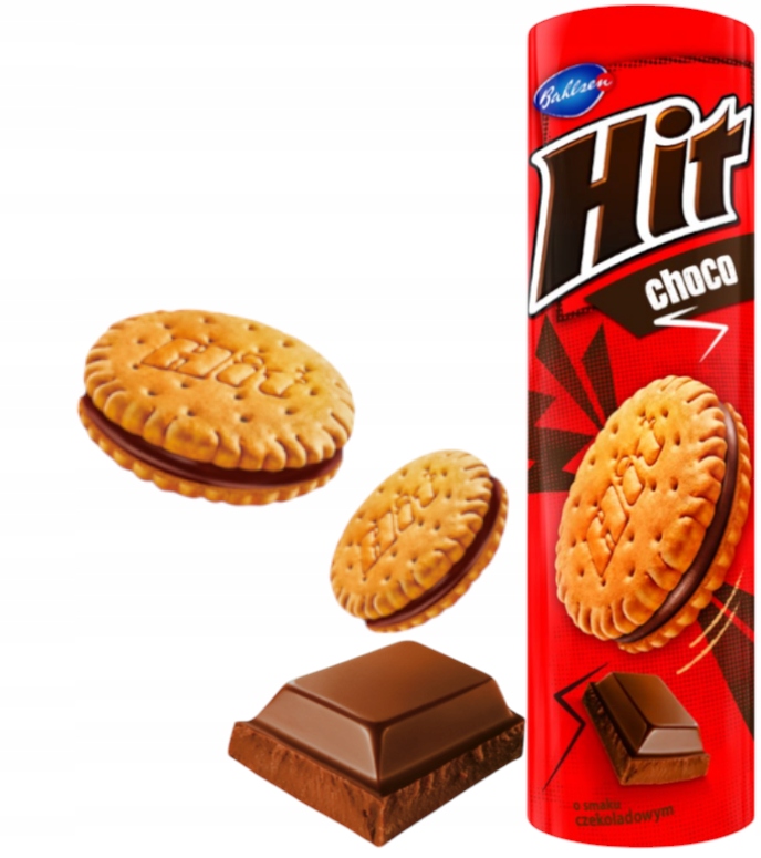 Ciastka HIT Choco Czekoladowe Herbatniki Markizy Z Kremem Czekolada 220g