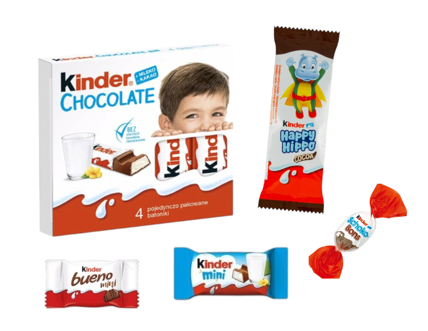 Zestaw Kinder dla Dziecka Paczka na Dzień Dziecka Mikołaj Święta zestaw urodziny