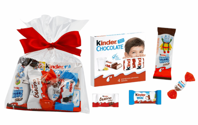 Zestaw Kinder dla Dziecka Paczka na Dzień Dziecka Mikołaj Święta zestaw urodziny