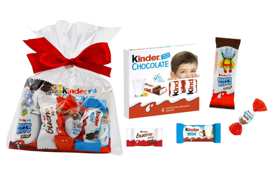 Zestaw Kinder dla Dziecka Paczka na Dzień Dziecka Mikołaj Święta zestaw urodziny