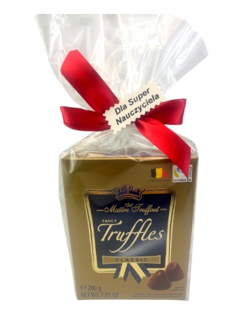 Nauczyciela podziękowanie Trufle Bombonierka 200g zakończenie koniec roku