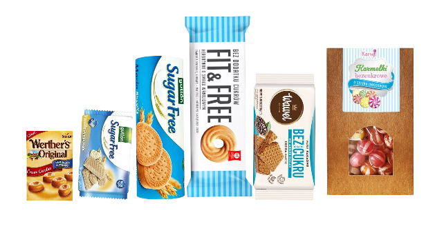 Paczka Słodyczy fit cukierki Słodycze Bez Cukru