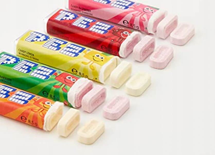 Cukierki Owocowe Pudrowe PEZ Mix Smaków 5szt x 68g Fruit paczka