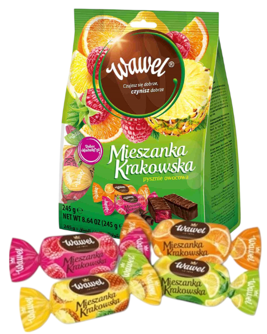 Mieszanka Krakowska Cukierki Galaretka Wawel 245g
