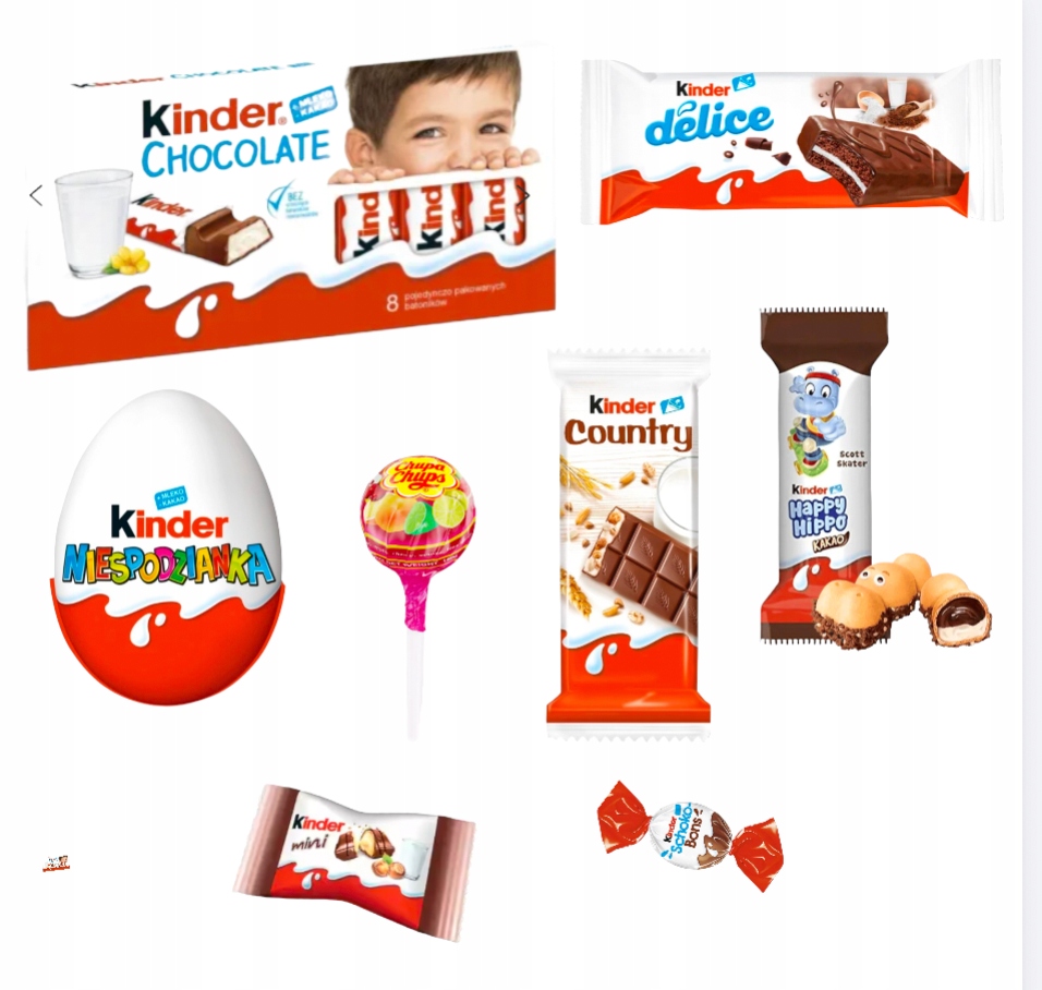 Zestaw Słodyczy Kinder zakończenie roku szkolnego dla Dzieci paczka koniec