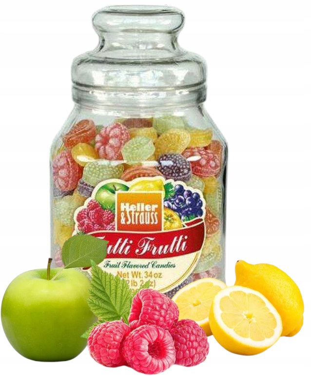 Heller Strauss Cukierki Owocowe Landrynki Tutti Frutti Dzień Kobiet 300g DE