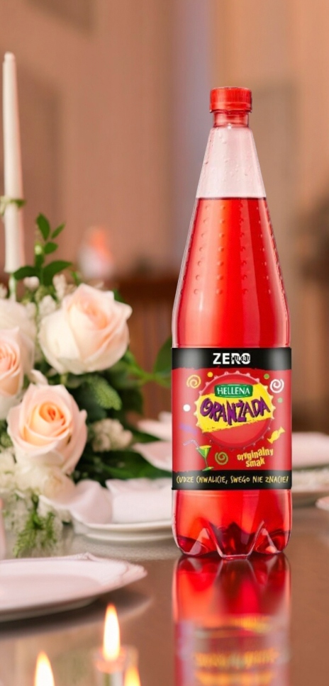 Hellena Oranżada Zero Czerwona Napój Gazowany Bez Cukru 6x1,25l