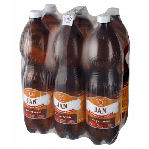 Woda Lecznicza Oczyszczenie JAN Naturalna Na Nerki 6x1,5L KRYNICA ZDRÓJ