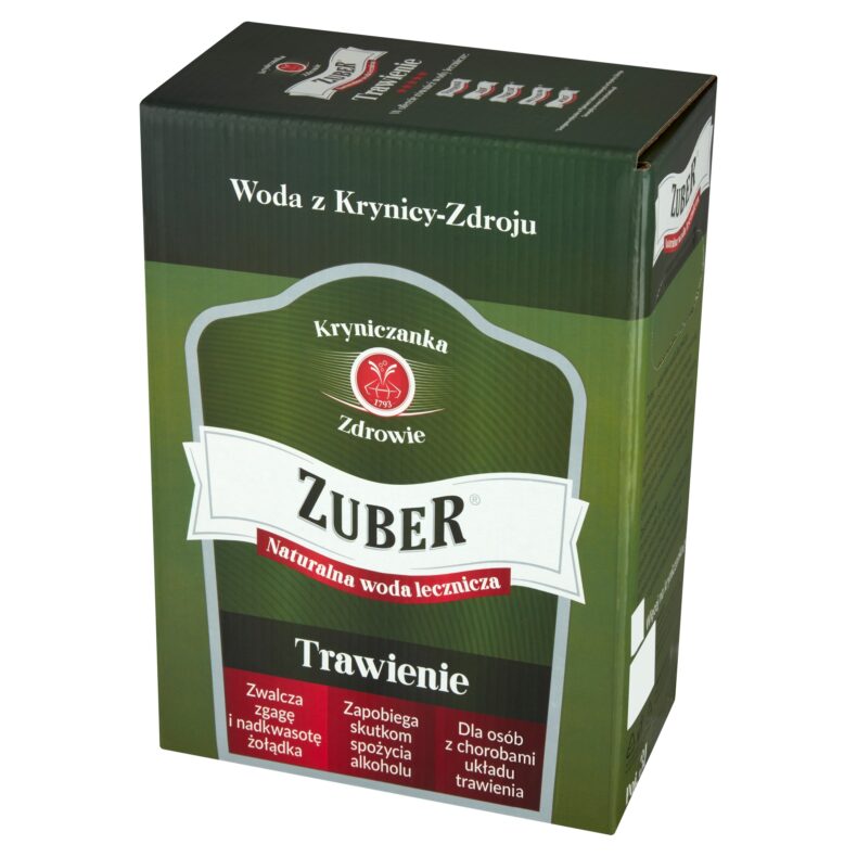 Woda Lecznicza Zuber Kryniczanka Karton Zdrowotna Minerały 3L