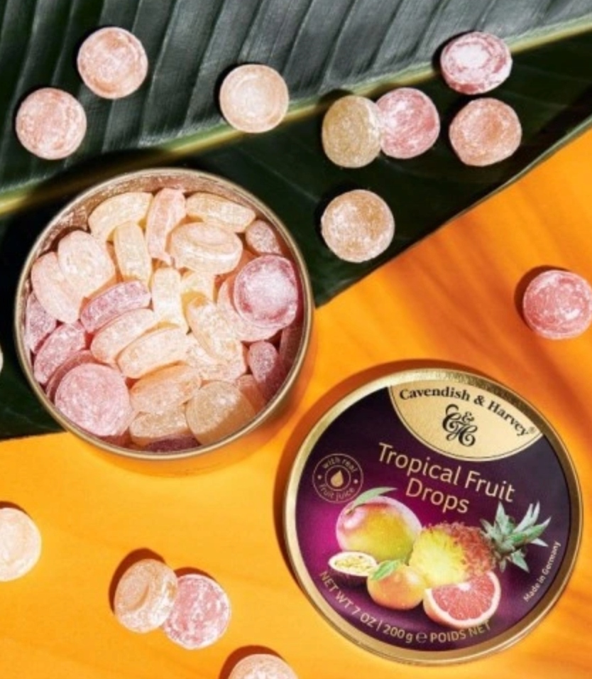 Cukierki Cavendish & Harvey Citrus Fruit Dropsy Landrynki 4 puszki tropikal