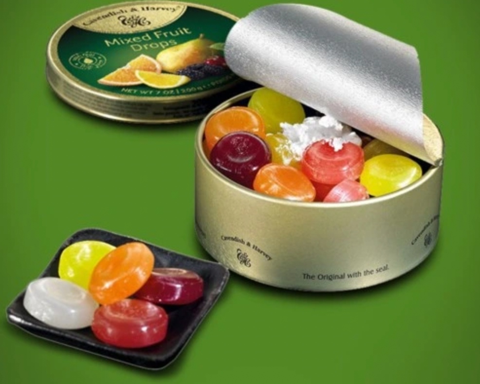 Cukierki Cavendish & Harvey Citrus Fruit Dropsy Landrynki 4 puszki tropikal