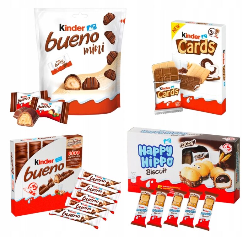 Paczka słodyczy ZESTAW KINDER prezent Dzień Dziecka DZIECI