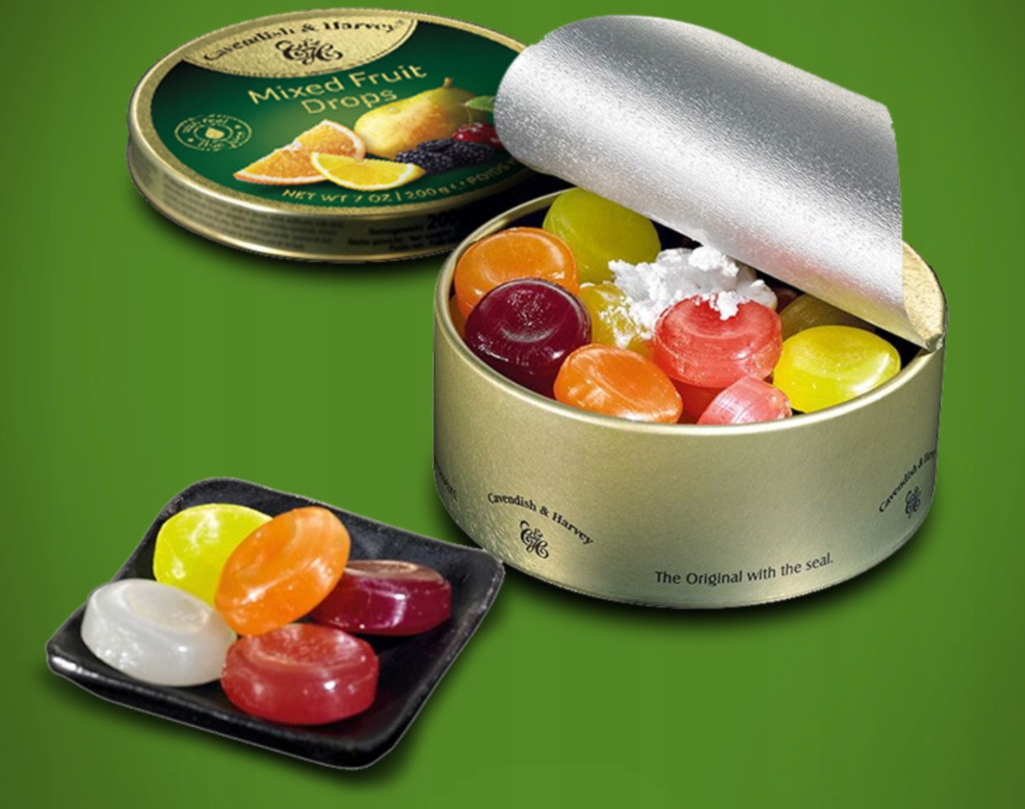 Cukierki Cavendish & Harvey Mixed Fruit Drops Landrynki Owocowe Mix 200g DE