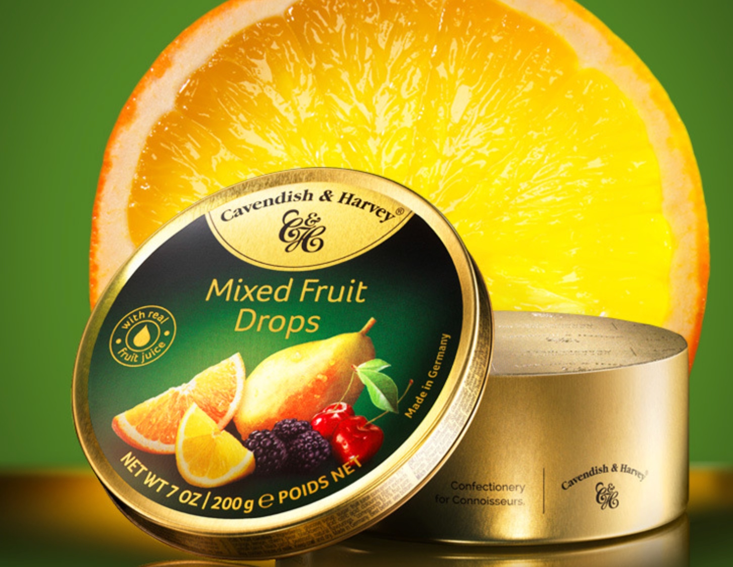 Cukierki Cavendish & Harvey Mixed Fruit Drops Landrynki Owocowe Mix 200g DE