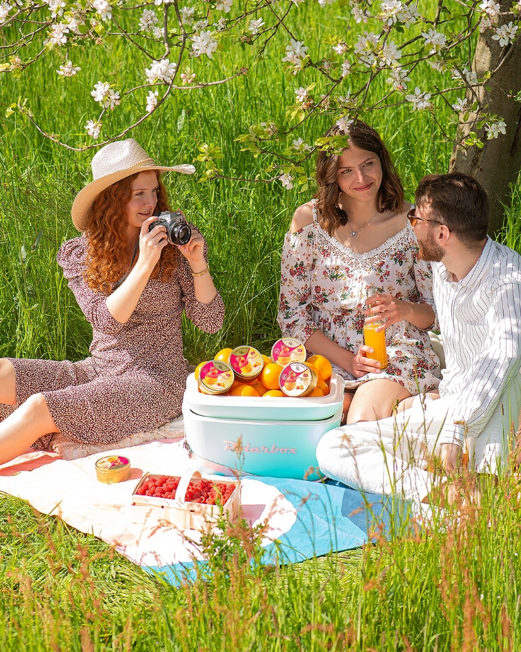 Cukierki Cavendish Drops double Malina Pomarańcza Landrynki Nadziewane 175g DE