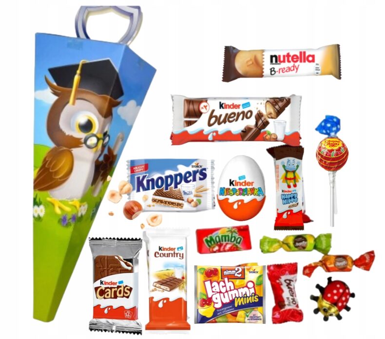 Róg Obfitości Tyta Kinder rozpoczęcie roku Pierwszoklasisty Przedszkolaka ucznia pasowanie