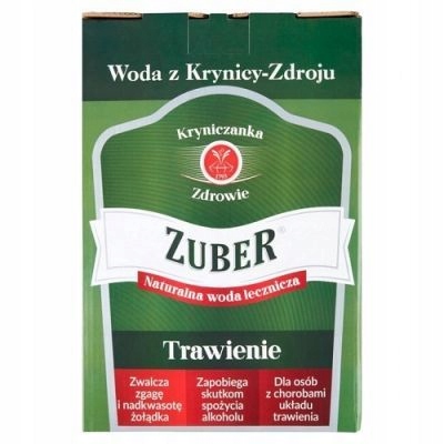 Woda Lecznicza Zuber Kryniczanka Karton Zdrowotna Minerały 3L