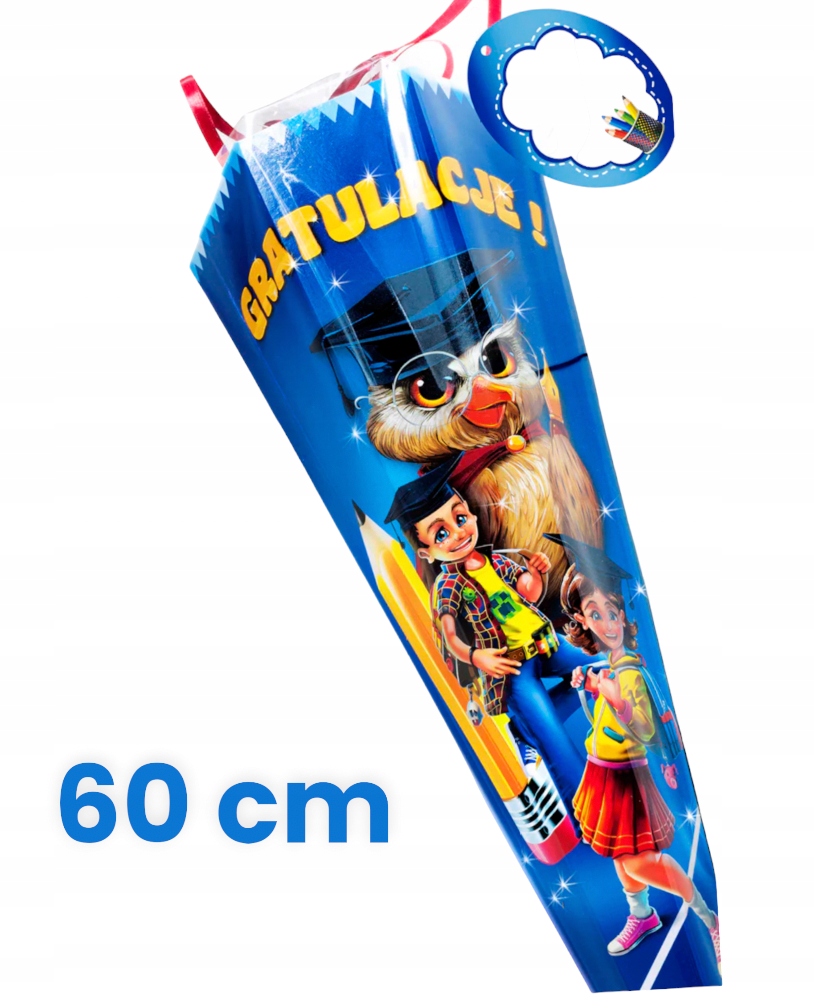 Tyta XXL 60 cm Róg Obfitości Pasowanie pusta Rozpoczęcie roku DLa dzieci
