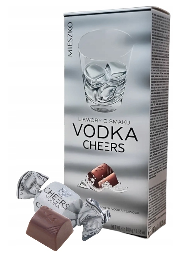 Mieszko Likwory Wódka Vodka Bombonierka Pralinki dzień ojca urodziny prezent 180g