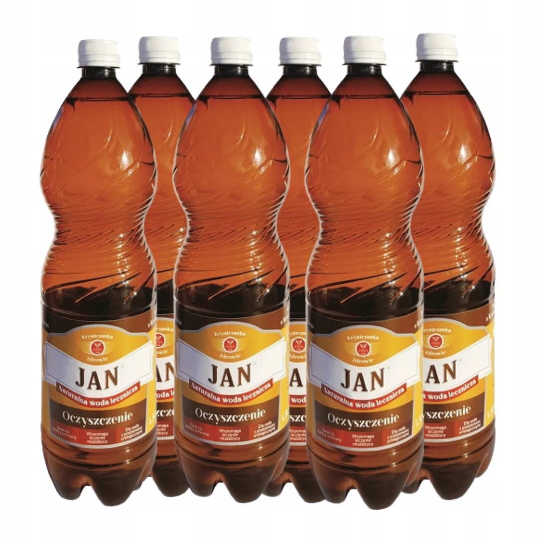 Woda Lecznicza Oczyszczenie JAN Naturalna Na Nerki 6x1,5L KRYNICA ZDRÓJ