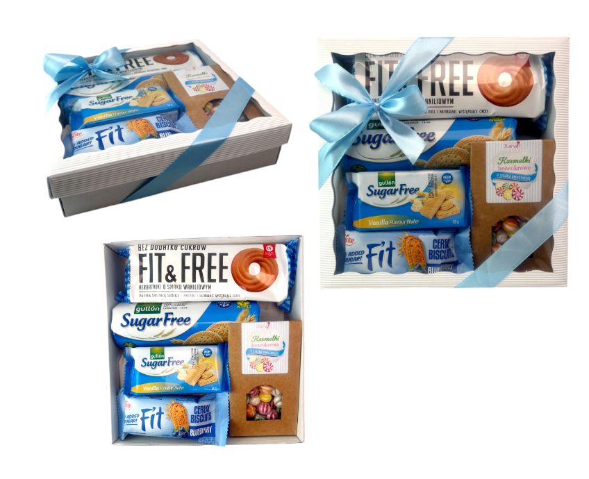 Bez Cukru Paczka Słodycze fit cukierki Słodyczy diabetyków cukrzyków zestaw