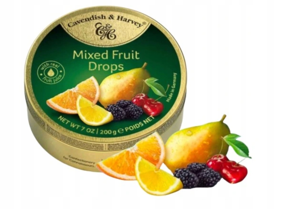 Cukierki Cavendish & Harvey Citrus Fruit Dropsy Landrynki 4 puszki tropikal