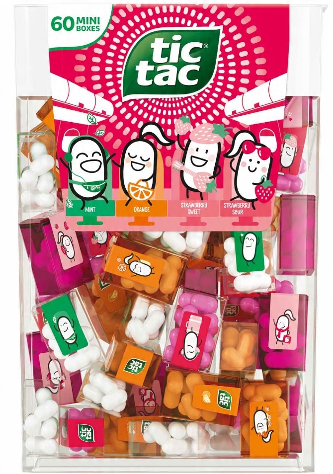 Cukierki Tic Tac Travel Mini Mix Owocowe Mięta Truskawka Pomarańcza 228g