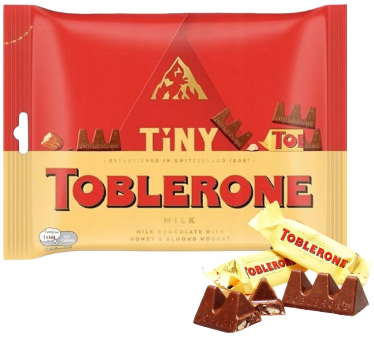 Toblerone Batoniki Mleczne z miodem i migdałami Miód Migdały Batony 200g