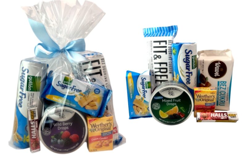 Słodycze Ciastka Bez Cukru cukierki Diabetyków cukrzyków zestaw produktów