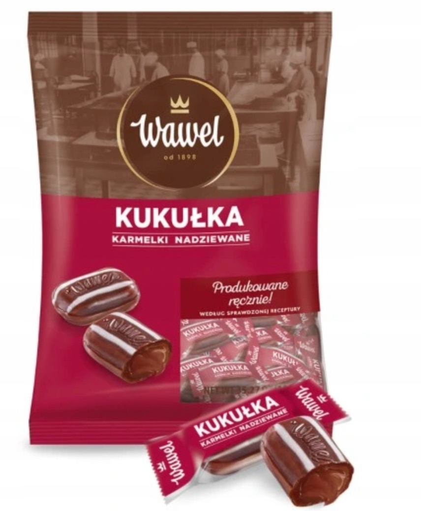 Cukierki z Wawelu karmelki Fistaszki Kukułka Miętowe Raczki mi smaków 1kg na wagę