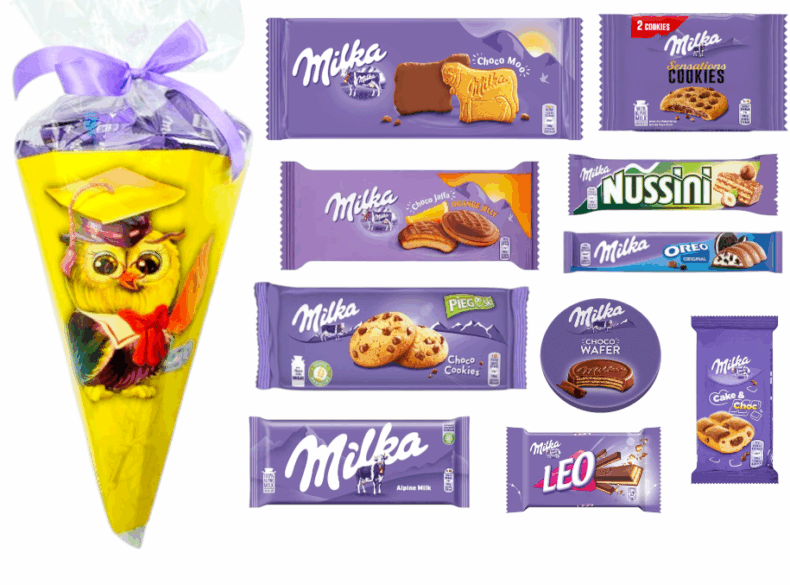 Tyta Dla Pierwszoklasisty Milka Zestaw Słodyczy 32