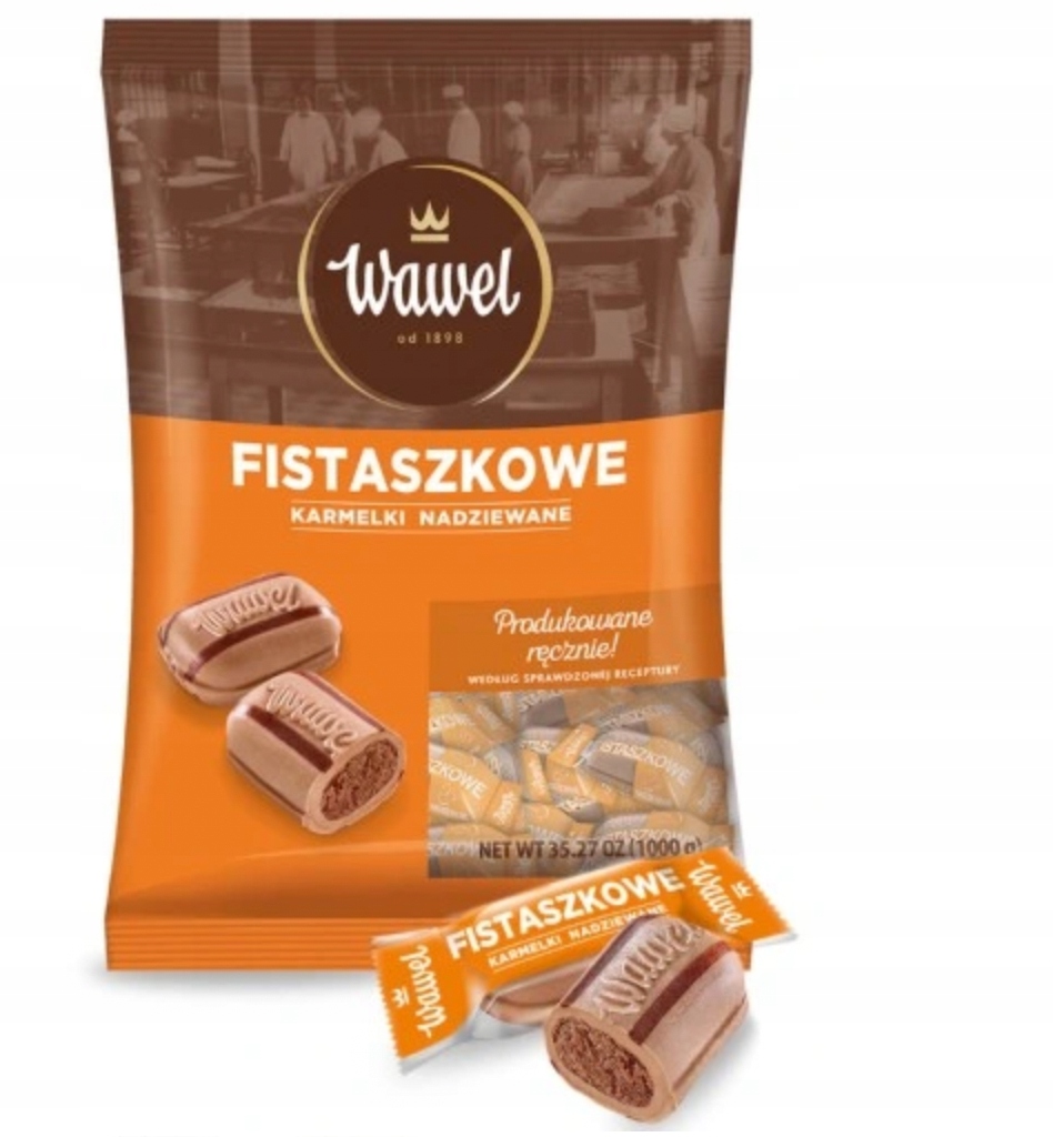Cukierki z Wawelu karmelki Fistaszki Kukułka Miętowe Raczki mi smaków 1kg na wagę