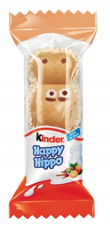 Batoniki Kinder Happy Hippo Orzechowe 5x20,7g DE Hipcie baton wafel dzieci MIKOŁAJ PACZKA