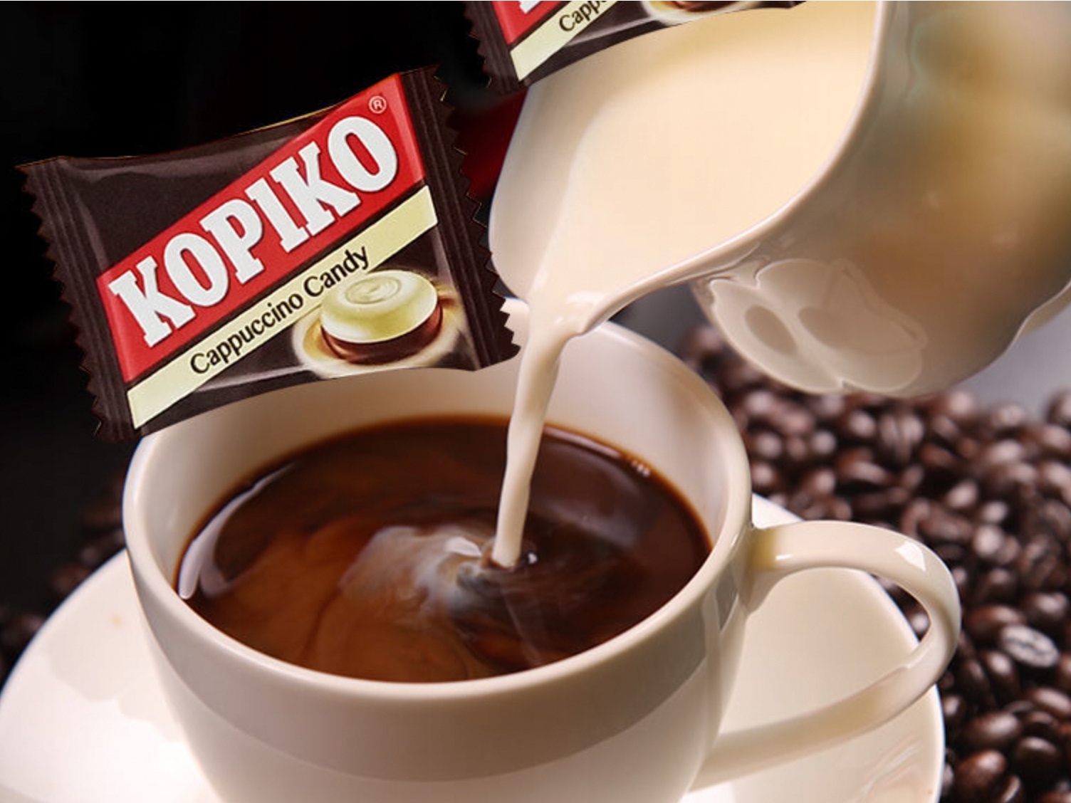 Cukierki Karmelki Kawowe Kopiko Cappuccino 175g kawa