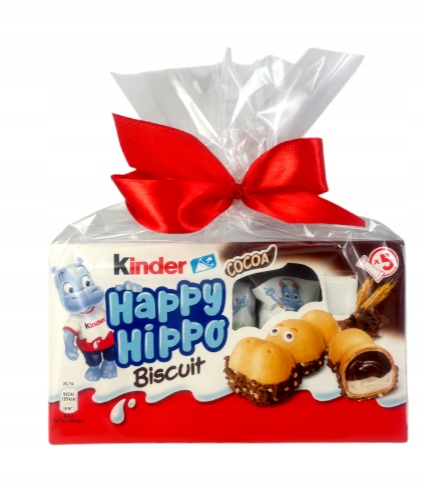 Kinder Happy Hippo 5x20,7g urodziny prezent Mikołaj hipcie dzieci bombonierka