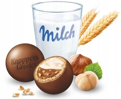 Storck Knoppers Goodies Cukierki Kulki Waflowe Nadziewane Orzechowe 180g DE paczka