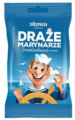 Skawa Draże Kokosowe Śmietankowe korsarz księżniczki BANANOWE 8 x70g dzieci