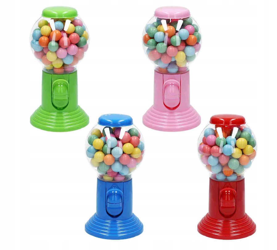 Dystrybutor Maszyna Gum Do Żucia 300g dzień dziecka z gumami dozownik kulki mikołaj
